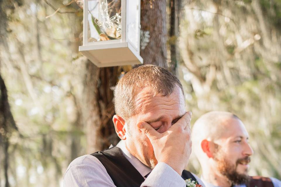 Grooms reaction to Bride