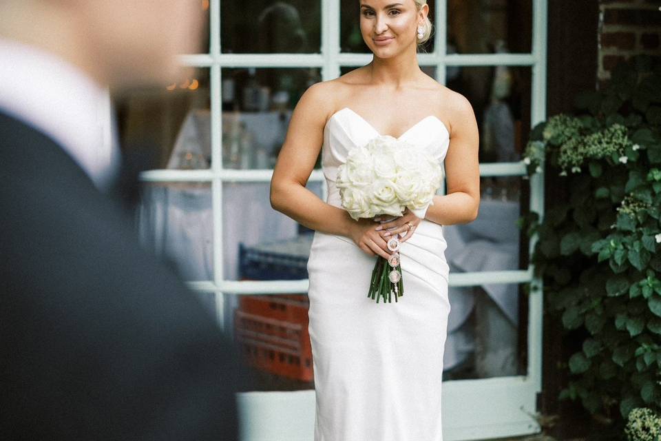 Bridal Bouquet, all white rose