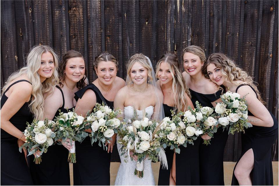 Bride & Bridesmaids