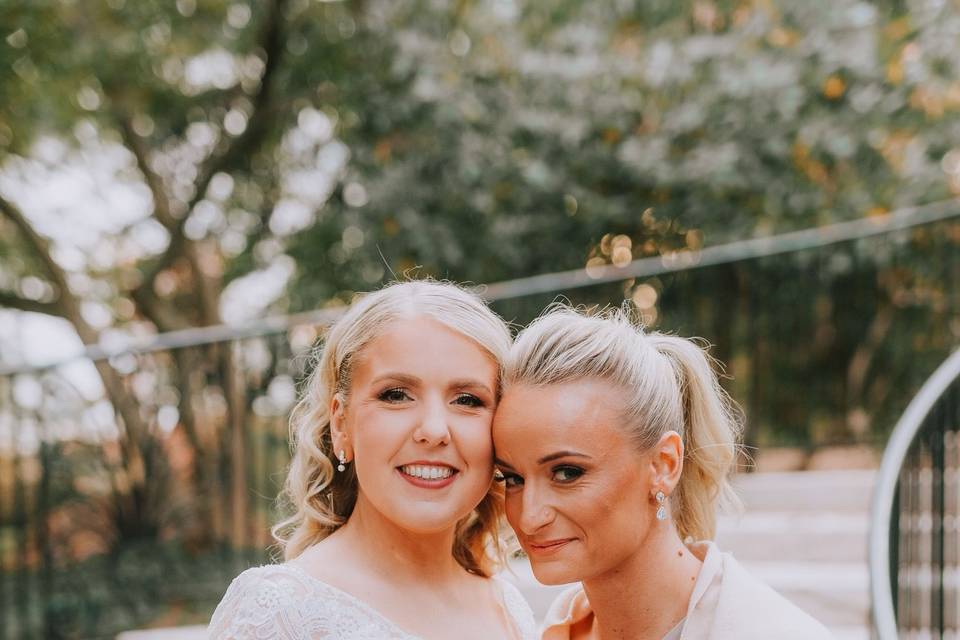 Bride and Maid of Honor