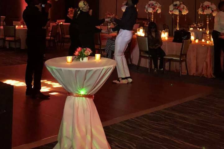 Guests dancing