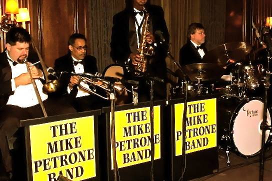 The Mike Petrone Band, (ten-piece) at The Union Club, Cleveland, Ohio.  Fall wedding.