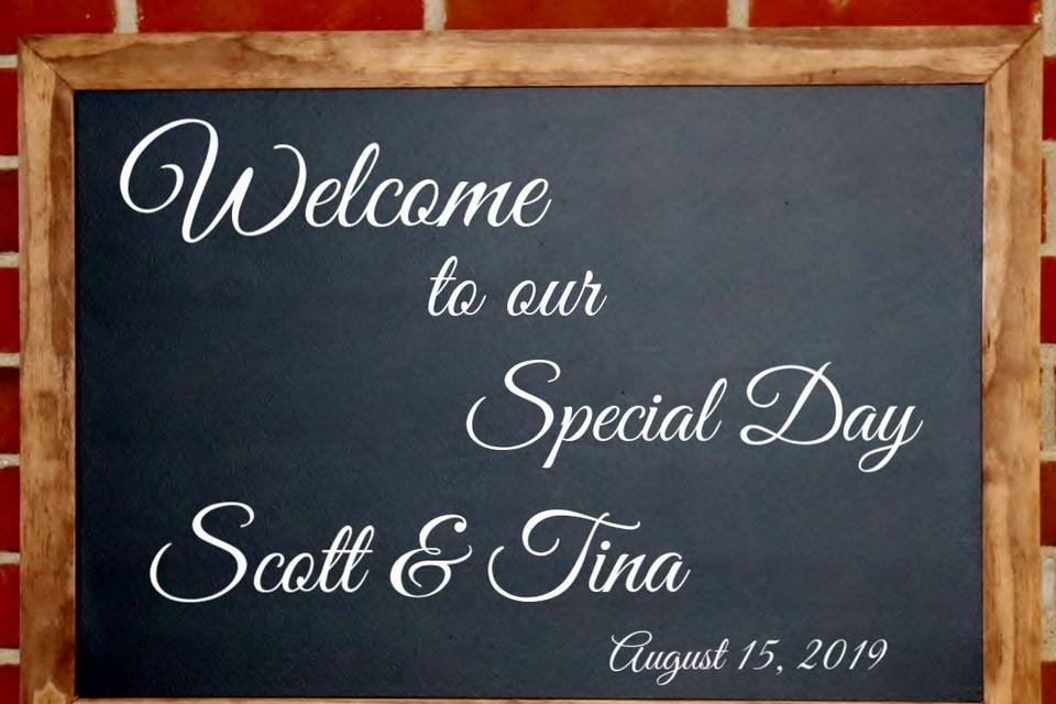 Wedding Welcome Sign