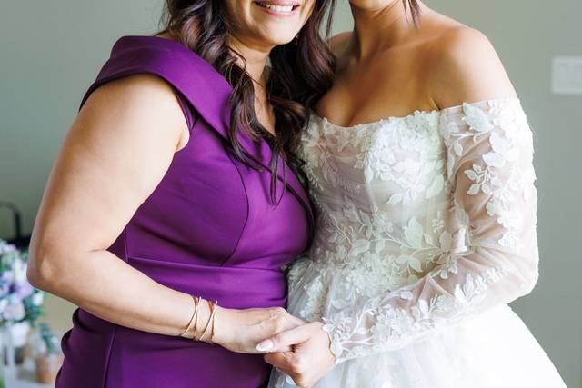 Bride and mom