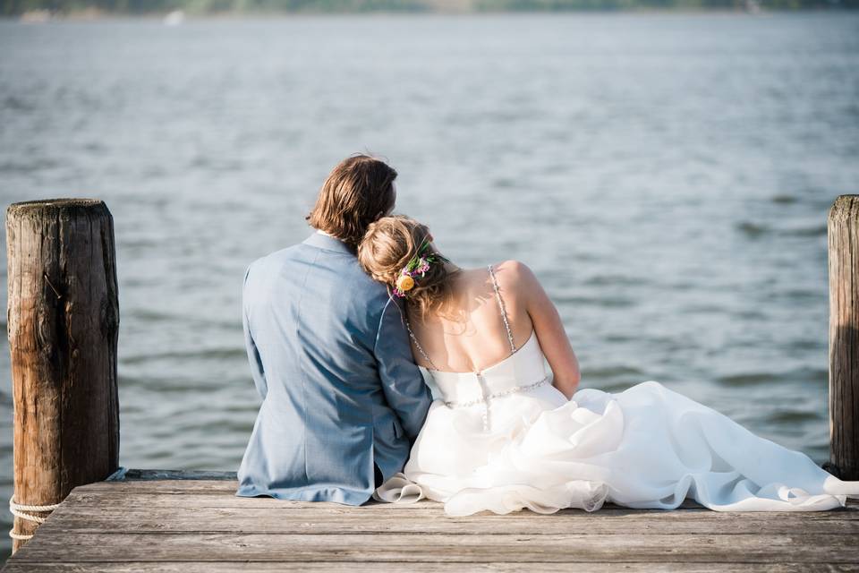 Quiet moment by the water