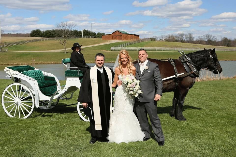 Photo with the officiant