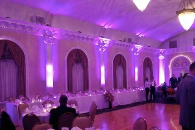 Lighted Wedding Reception