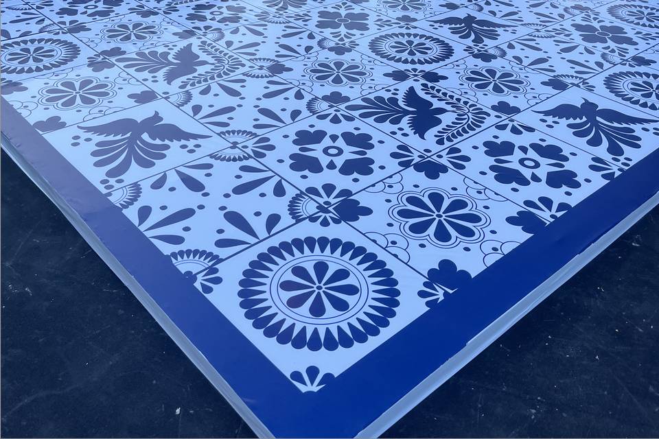 VINYL DNCFLR_GREEN PATTERN