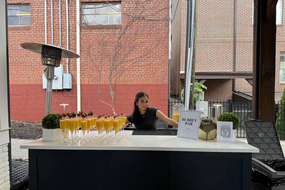 Mimosa Bar for a brunch
