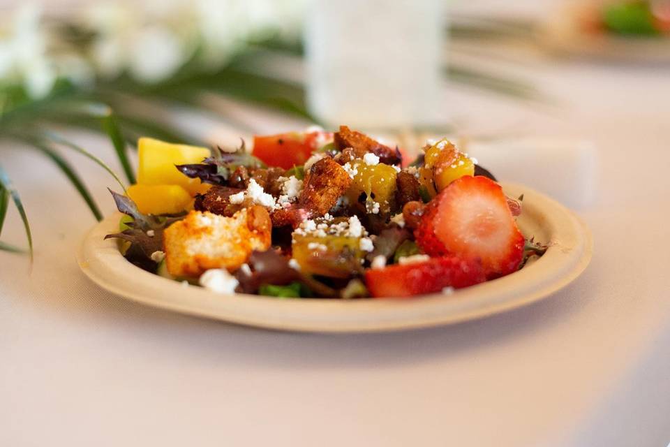 Preset Salad for Barn Wedding