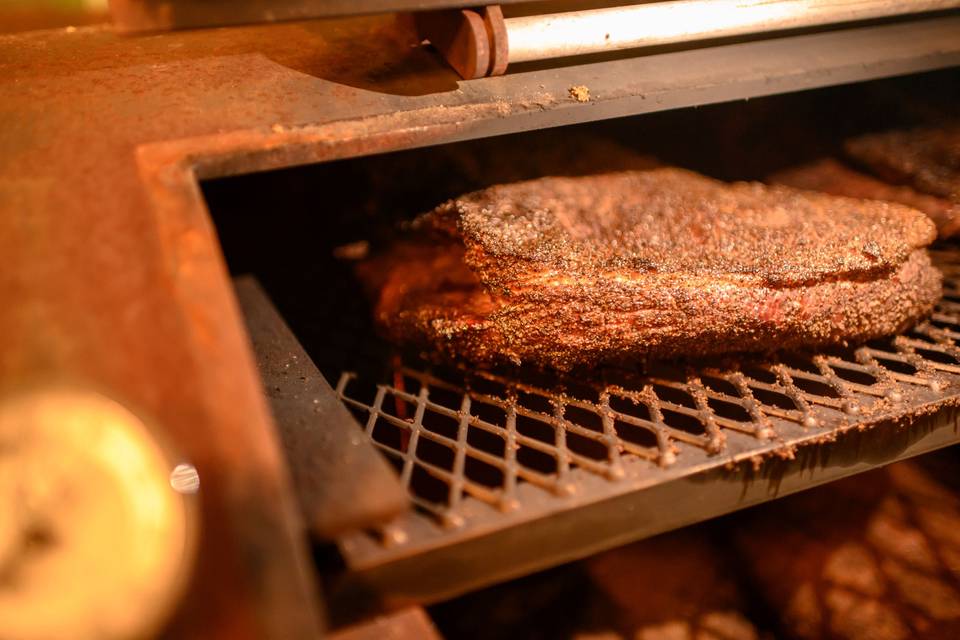 Brisket on the grill