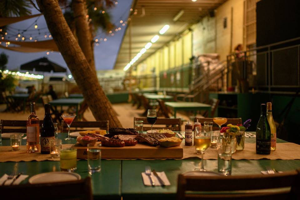 Night time BBQ