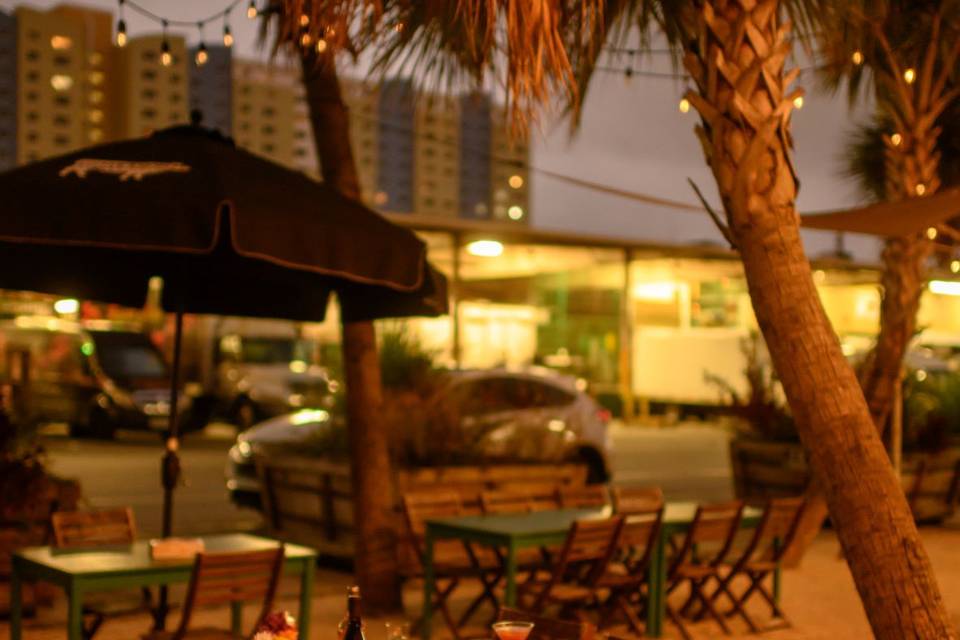 Night time BBQ