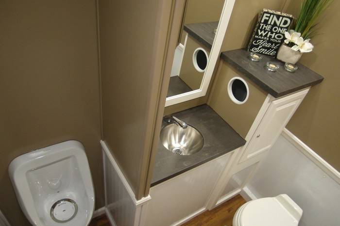 2 stall restroom  - men's room