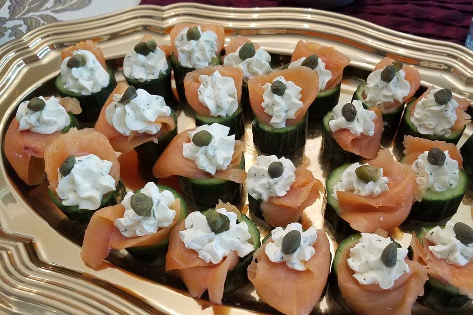 Appetizing hors d'oeuvres