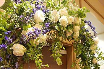 Blue and White Arbor