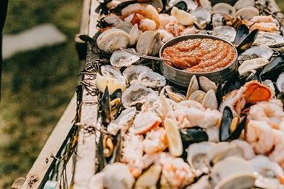 Raw Bar for the reception