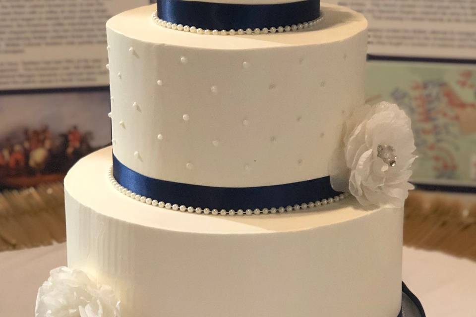 All buttercream wedding cake