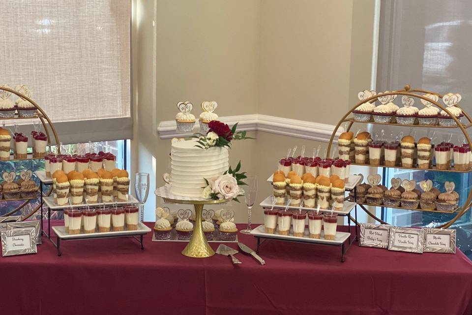 Wedding dessert table