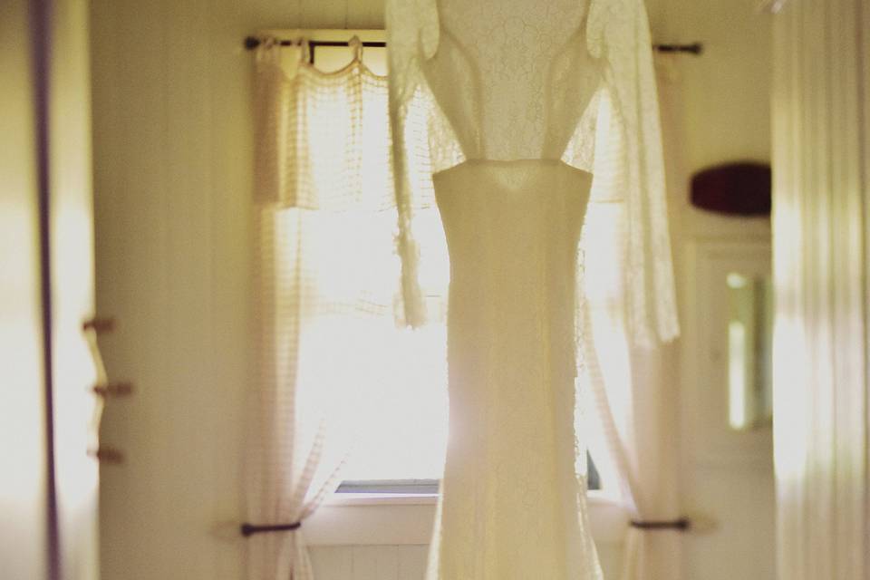 The wedding dress