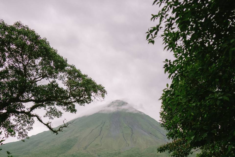 Volcano wedding ceremony