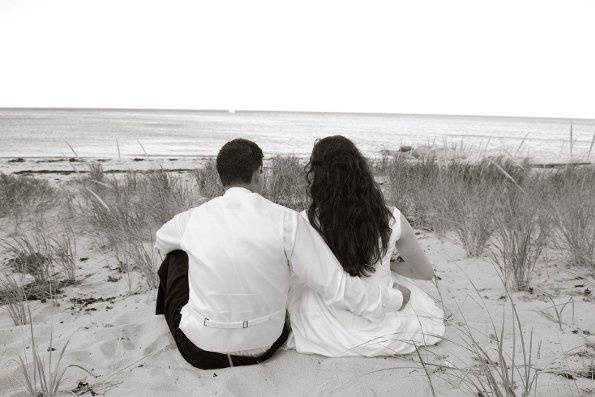 Bride and Groom just taking it all in.