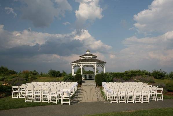 Ceremony set up at the Gazebo.