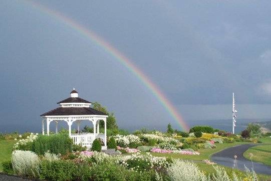 Rainbows are common here at White Cliffs Country Club!