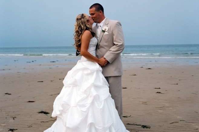 View from the platform of the Bride and Groom on the beach.