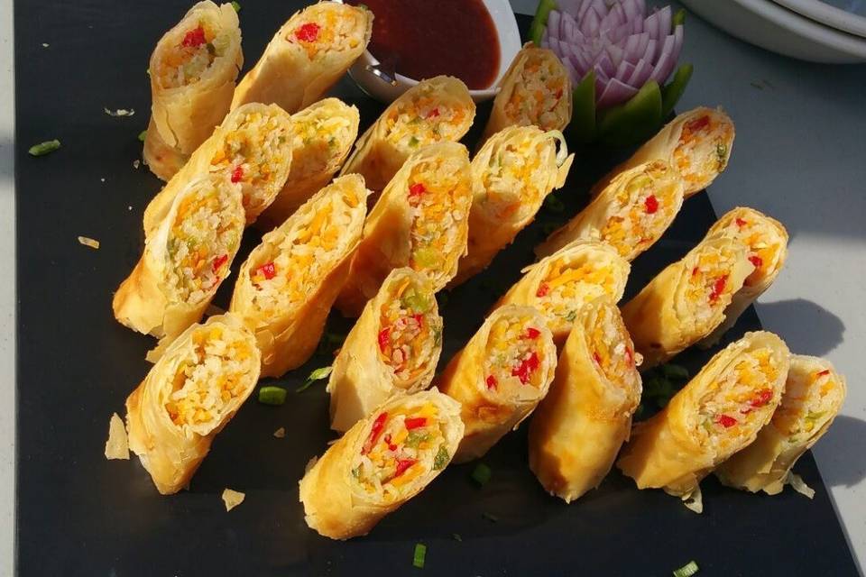 Vegetable spring rolls