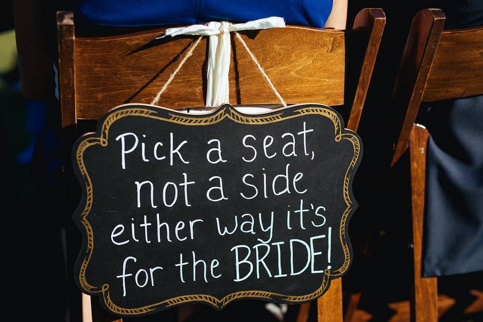 Wedding signboard