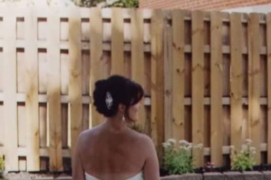 Bride outdoors