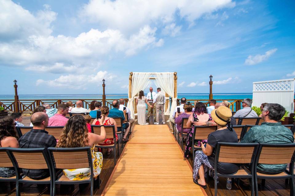 Ceremony in Grand Cayman