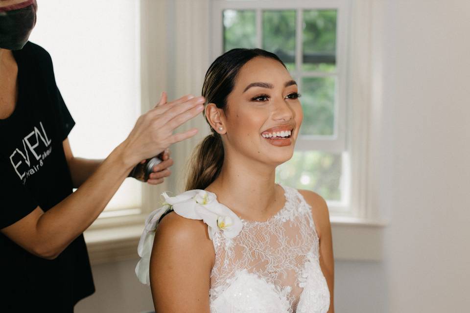 Oahu wedding hair and makeup