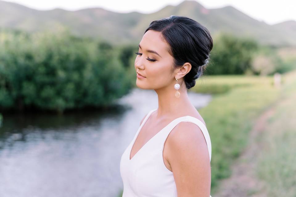 Hawaii wedding hair makeup