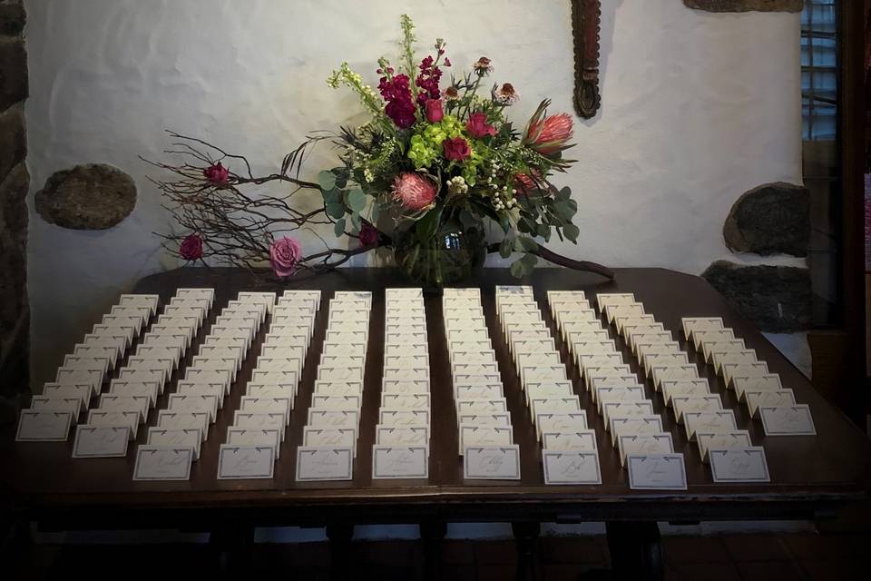 Place card table