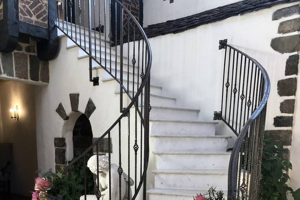 Staircase florals