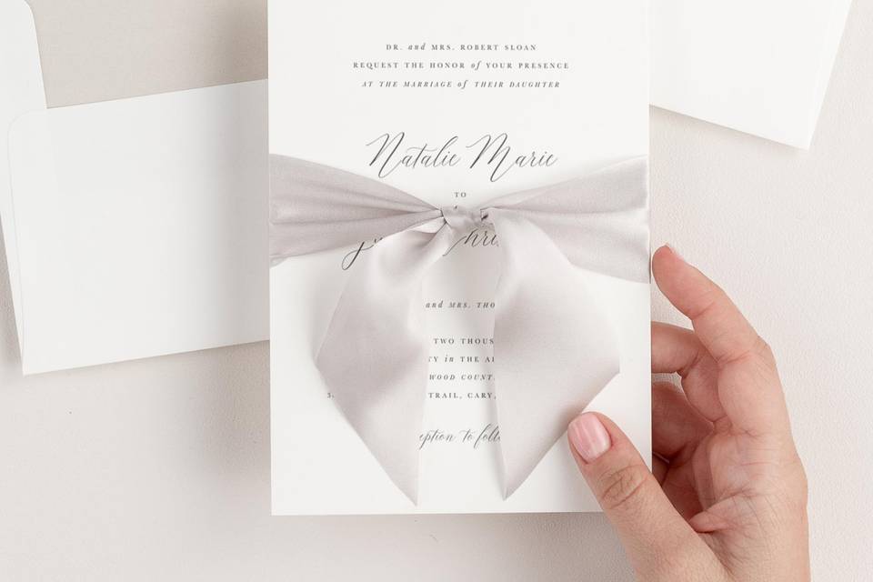 Romantic Calligraphy Invites