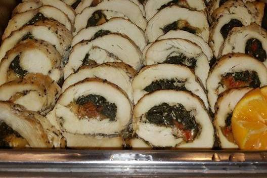 Stuffed chicken dish