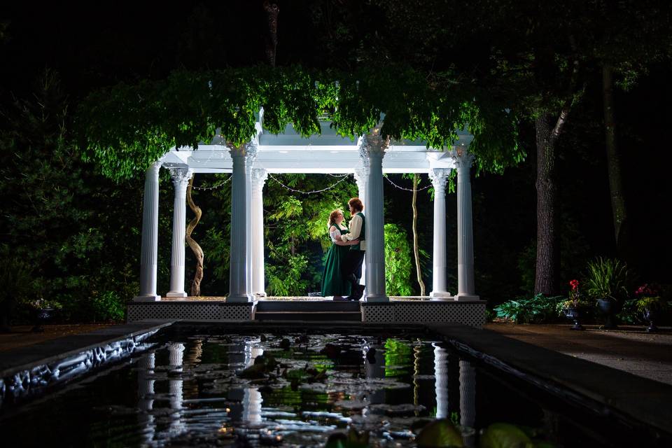 Couple on Pergola