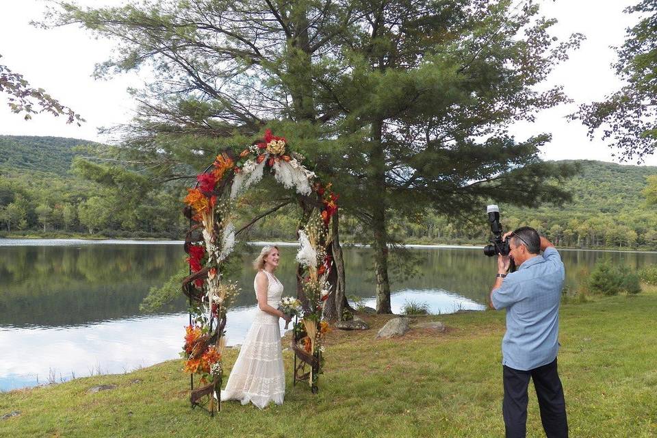 Lake and arch