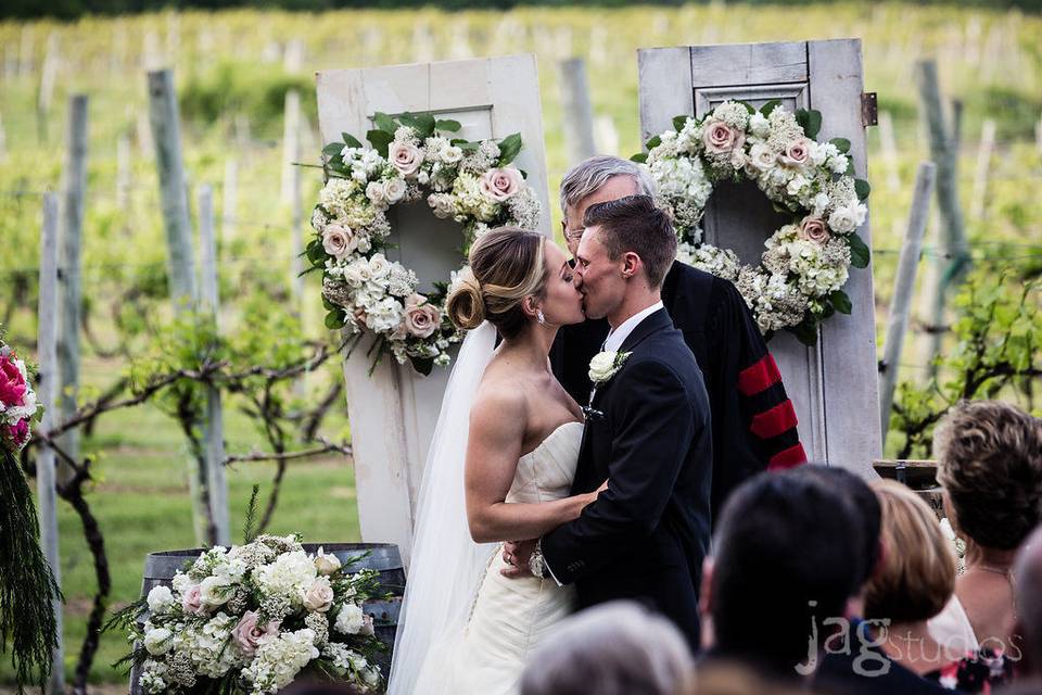 Wedding kiss