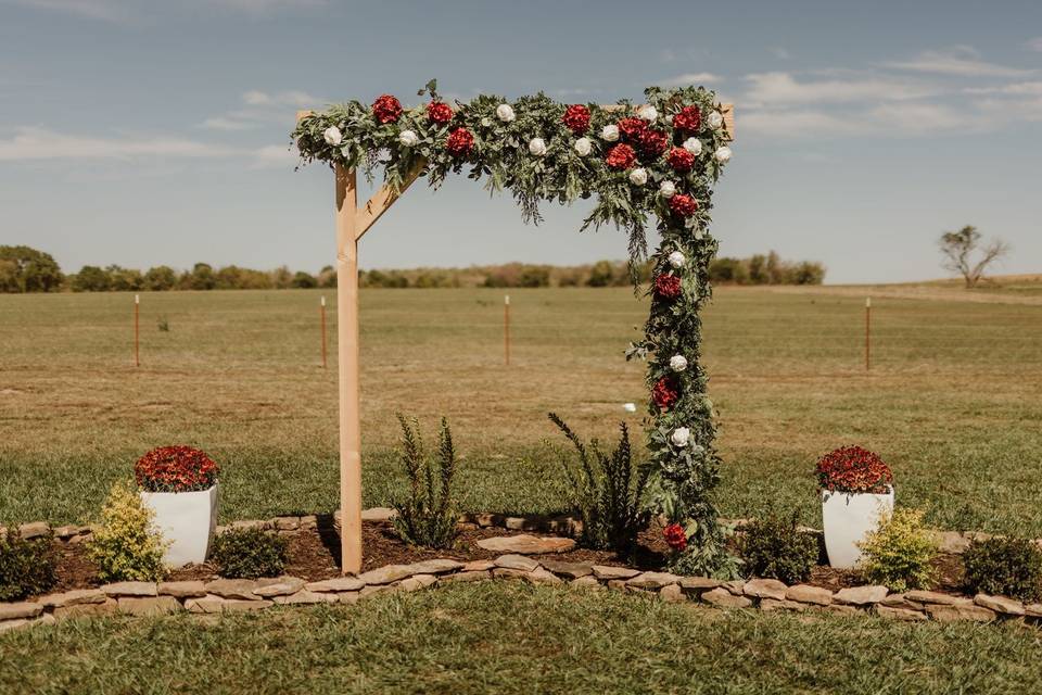 Beautiful ceremony area