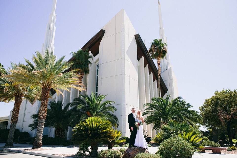 Las Vegas Temple with W & T