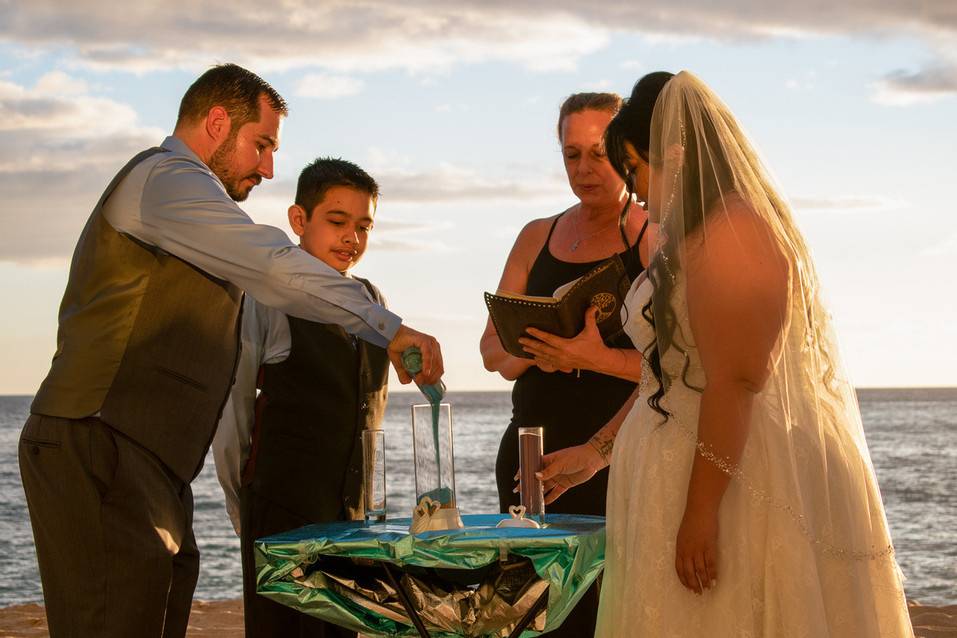 Family Sand Unity Ceremony