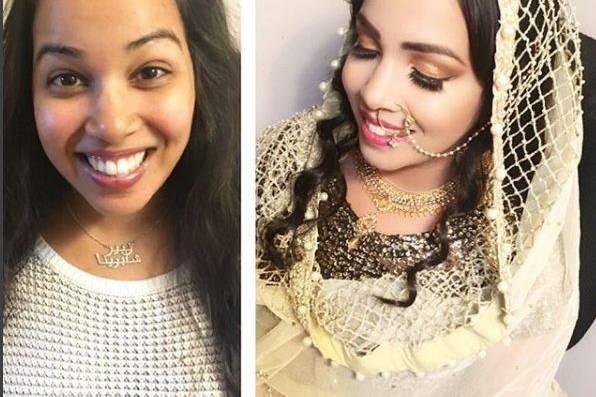 Figi bride before and after