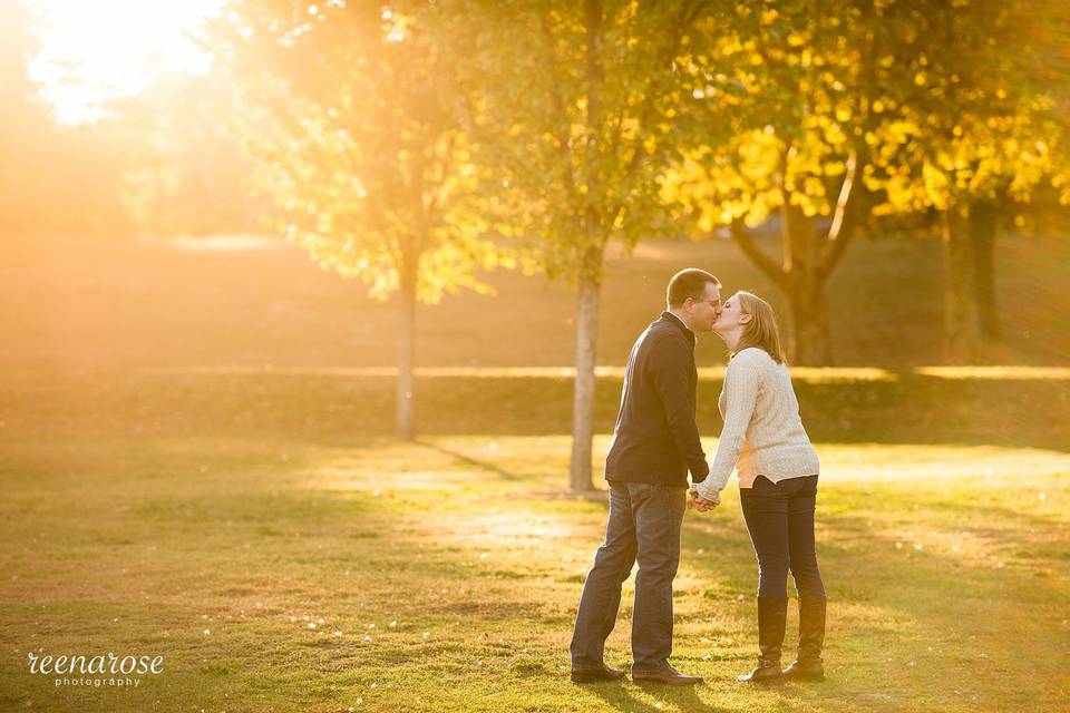 Branch Brook Park, Newark, NJ, engagement session © Reena Rose Photography