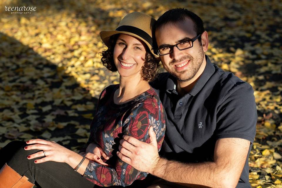 Pier A Park, Hoboken, NJ, engagement session © Reena Rose Photography