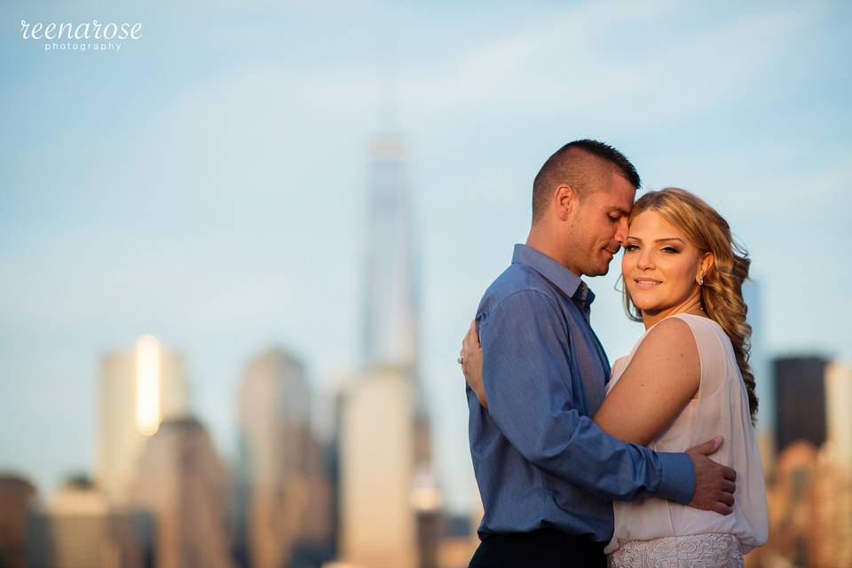 Liberty State Park, Jersey City, NJ engagement session © Reena Rose Photography