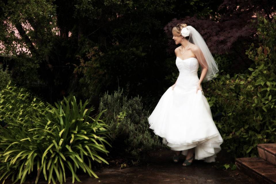 Happy bride